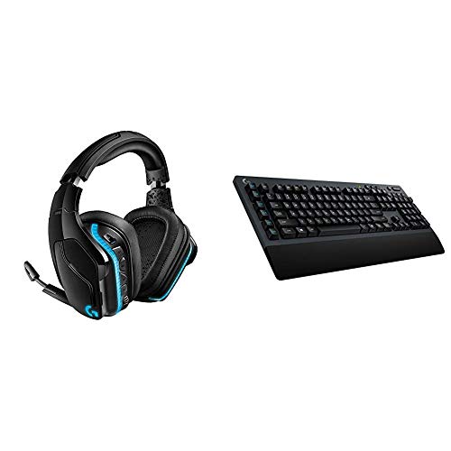 Logitech G935 Wireless DTS:X 7.1 Surround Sound LIGHTSYNC RGB PC Gaming Headset - Black/Blue