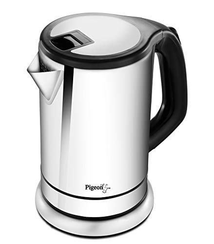 Pigeon by Stovekraft Amaze Plus Electric Kettle with Stainless Steel Body, 1.5 litres boiler for Water, instant noodles, soup etc.