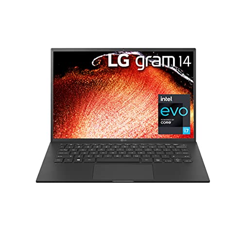 LG Gram 14Z90P - 14" WUXGA (1920x1200) Ultra-Lightweight Laptop, Intel evo with 11th gen CORE i7 1165G7 CPU , 16GB RAM, 512GB SSD, Alexa Built-in, 25.5 Hours Battery, Thunderbolt 4, Black - 2021