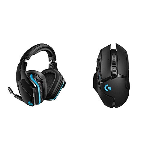 Logitech G935 Wireless DTS:X 7.1 Surround Sound LIGHTSYNC RGB PC Gaming Headset - Black/Blue