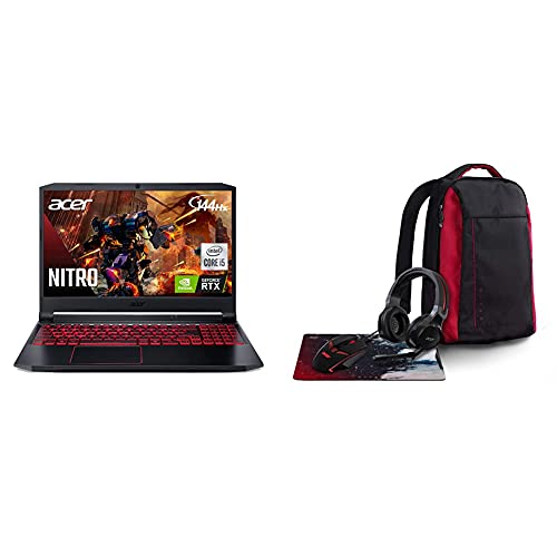 Acer Nitro 5 Gaming Laptop, 9th Gen Intel Core i5-9300H, NVIDIA GeForce GTX 1650, 15.6" Full HD IPS Display, 8GB DDR4, 256GB NVMe SSD, Wi-Fi 6, Backlit Keyboard, Alexa Built-in, AN515-54-5812