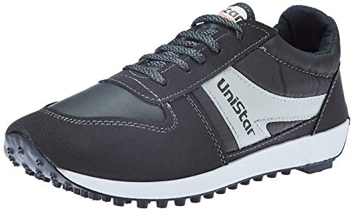 Unistar Men Black Running Shoes-10 UK/India (44 EU) (E-602)