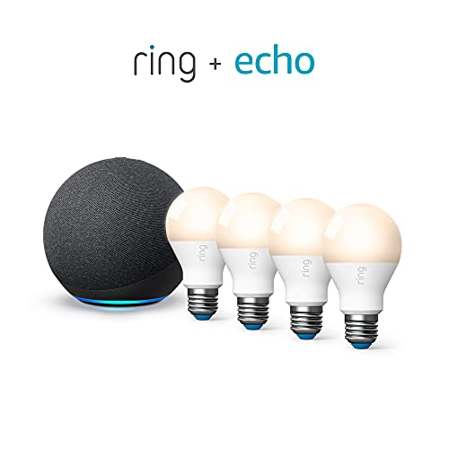 Ring A19 Smart LED Bulb, White (Ring Bridge required)