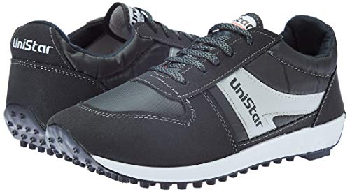 Unistar Men Black Running Shoes-10 UK/India (44 EU) (E-602)