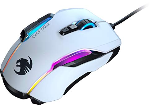 ROCCAT Kone AIMO PC Gaming Mouse, Optical, RGB Backlit Lighting, 23 Programmable Keys, Onboard Memory, Palm Grip, Owl Eye Sensor, Ergonomic, LED Illumination, Adjustable 100 to 16,000 DPI, Black