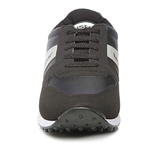 Unistar Men Black Running Shoes-10 UK/India (44 EU) (E-602)