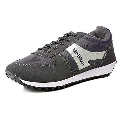 Unistar Men Black Running Shoes-10 UK/India (44 EU) (E-602)