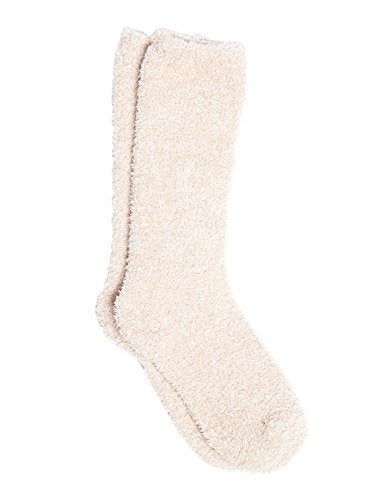 Barefoot Dreams THE COZYCHIC HEATHERED WOMEN'S SOCKS (GRAPHITE/WHITE),One Size,B614