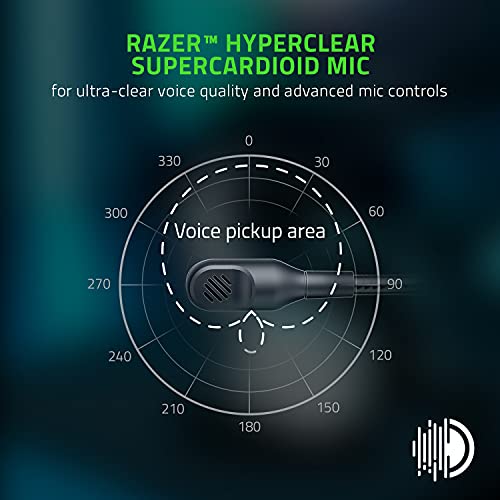 Razer BlackShark V2 X Gaming Headset: 7.1 Surround Sound - 50mm Drivers - Memory Foam Cushion - for PC, PS4, PS5, Switch, Xbox One, Xbox Series X|S, Mobile - 3.5mm Audio Jack - Black