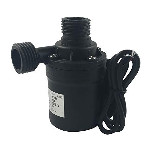 ZAOJIAO DC 12V Brushless Water Pump 1/2'' Male Thread Centrifugal Submersible Pump 800L/H 210GPH 4M/13ft for Fountain Solar Panel Pond Aquarium Water Circulation System