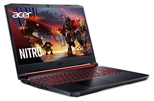 Acer Nitro 5 Gaming Laptop, 9th Gen Intel Core i5-9300H, NVIDIA GeForce GTX 1650, 15.6" Full HD IPS Display, 8GB DDR4, 256GB NVMe SSD, Wi-Fi 6, Backlit Keyboard, Alexa Built-in, AN515-54-5812