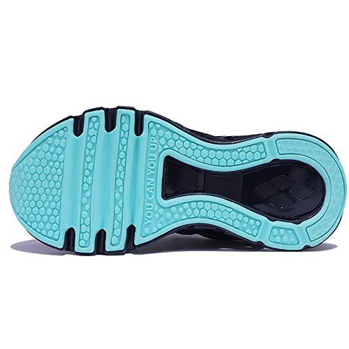 COKAFIL Boys Girls Running Shoes Tennis Lightweight Sneakers for Little Kids/Big Kids, Green, 4 Y/35 EU