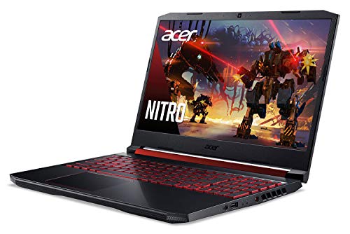 Acer Nitro 5 Gaming Laptop, 9th Gen Intel Core i5-9300H, NVIDIA GeForce GTX 1650, 15.6" Full HD IPS Display, 8GB DDR4, 256GB NVMe SSD, Wi-Fi 6, Backlit Keyboard, Alexa Built-in, AN515-54-5812