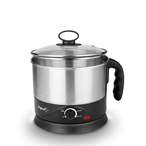 Pigeon by Stovekraft Amaze Plus Electric Kettle with Stainless Steel Body, 1.5 litres boiler for Water, instant noodles, soup etc.