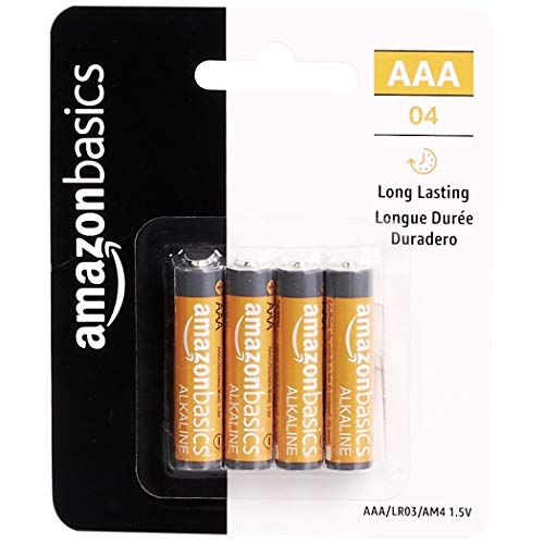 AmazonBasics 36 Pack AAA High-Performance Alkaline Batteries, 10-Year Shelf Life, Easy to Open Value Pack