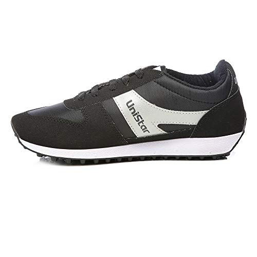 Unistar Men Black Running Shoes-10 UK/India (44 EU) (E-602)