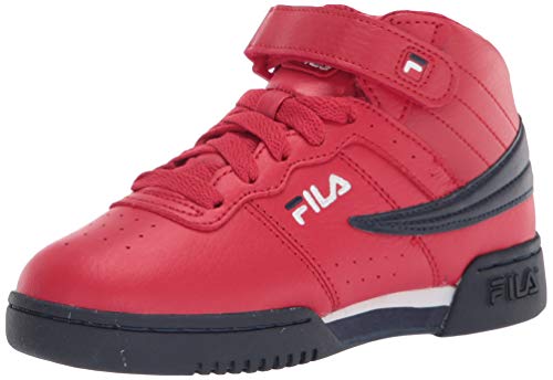 Fila F-13 Little Kids Sneaker, Cream Navy RED, 10.5 US Unisex