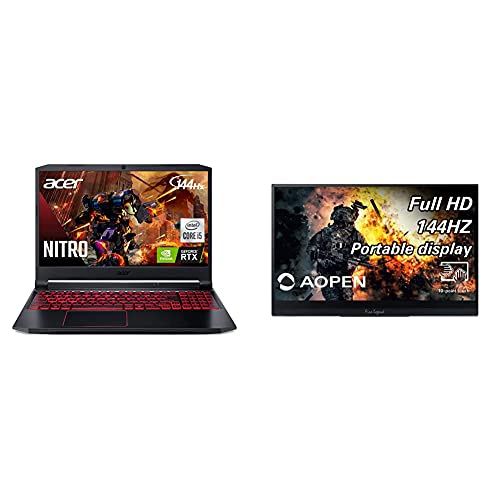 Acer Nitro 5 Gaming Laptop, 9th Gen Intel Core i5-9300H, NVIDIA GeForce GTX 1650, 15.6" Full HD IPS Display, 8GB DDR4, 256GB NVMe SSD, Wi-Fi 6, Backlit Keyboard, Alexa Built-in, AN515-54-5812