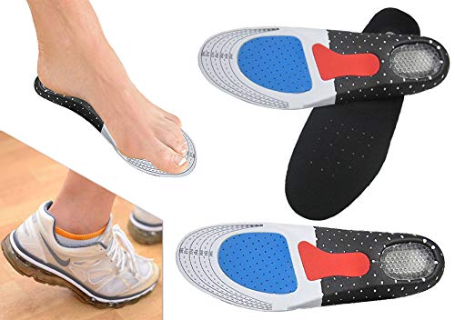 Orthotic Arch Support, Adjustable Arch Height Support Full Length Shoe Insert Soft Insoles for Men and Women - Multipurpose Pain Relief Plantar Fasciitis, Over Pronation, Flat Feet, Heel Pain