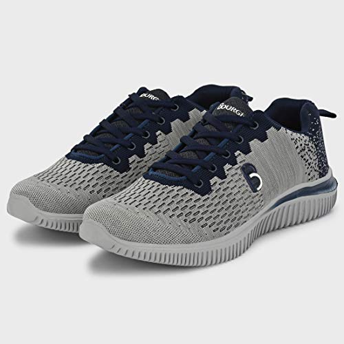 Bourge Men Loire-z1 Grey and Blue Running Shoes-8 UK/India (42 EU) (Loire-1-Grey-08)