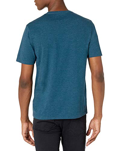 Amazon Essentials Men's 2-Pack Regular-Fit Short-Sleeve Crewneck T-Shirt, navy heather, Medium