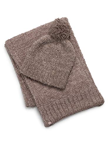 Barefoot Dreams CozyChic Pom Pom Beanie & Scarf Set for Women and Girls
