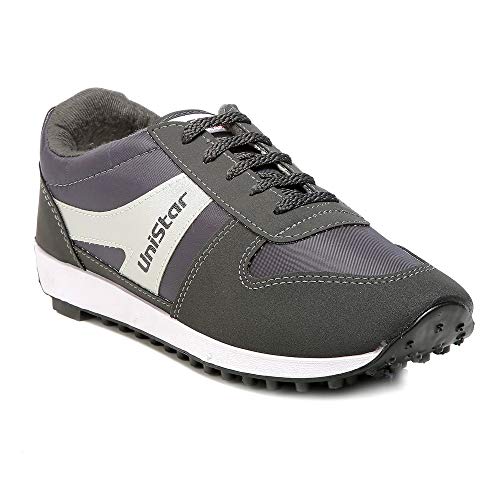 Unistar Men Black Running Shoes-10 UK/India (44 EU) (E-602)