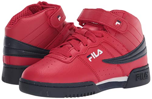 Fila F-13 Little Kids Sneaker, Cream Navy RED, 10.5 US Unisex