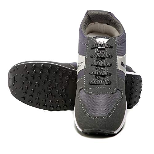 Unistar Men Black Running Shoes-10 UK/India (44 EU) (E-602)