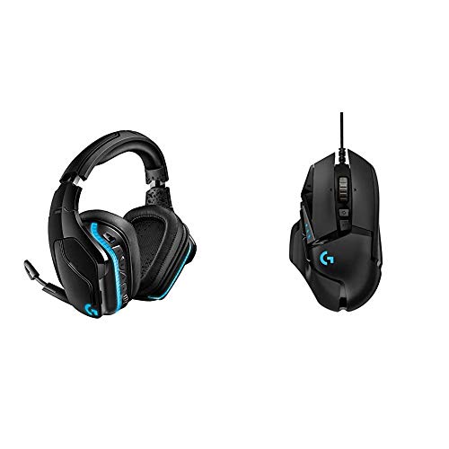 Logitech G935 Wireless DTS:X 7.1 Surround Sound LIGHTSYNC RGB PC Gaming Headset - Black/Blue