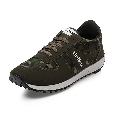 Unistar Men Black Running Shoes-10 UK/India (44 EU) (E-602)