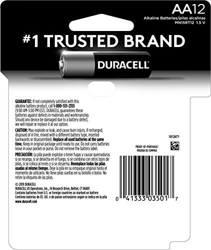 Duracell - CopperTop AA Alkaline Batteries - Long Lasting, All-Purpose Double A battery for Household and Business - 16 Count