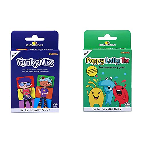 Good Mood Games Funky Mix, Card Games, Develops Concentration, for Boys & Girls, Age 4+ & Above, multicolor