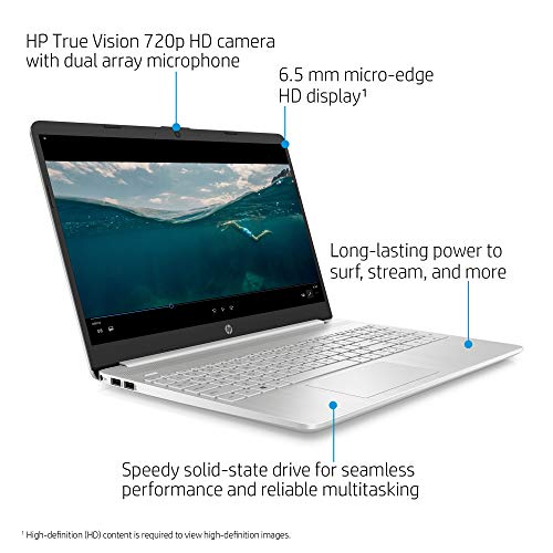 2021 Newest HP 15 15.6" HD Display Laptop Computer, AMD Athlon Gold 3150U (up to 3.3GHz, Beat i3-8130U), 8GB DDR4 RAM, 256GB PCIe SSD, WiFi, Bluetooth, HDMI, Webcam, Remote Work, Win 10 S, AllyFlex MP