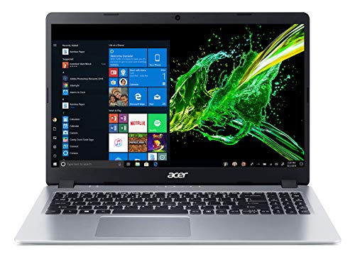 Acer Aspire 5 Slim Laptop, 15.6 inches Full HD IPS Display, AMD Ryzen 3 3200U, Vega 3 Graphics, 4GB DDR4, 128GB SSD, Backlit Keyboard, Windows 10 in S Mode, A515-43-R19L, Silver