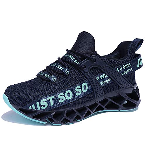 COKAFIL Boys Girls Running Shoes Tennis Lightweight Sneakers for Little Kids/Big Kids, Green, 4 Y/35 EU