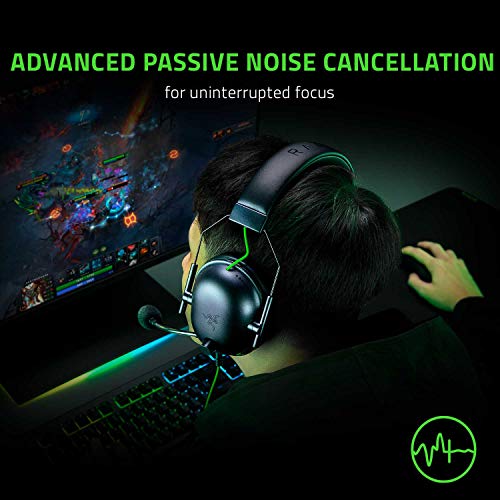 Razer BlackShark V2 X Gaming Headset: 7.1 Surround Sound - 50mm Drivers - Memory Foam Cushion - for PC, PS4, PS5, Switch, Xbox One, Xbox Series X|S, Mobile - 3.5mm Audio Jack - Black