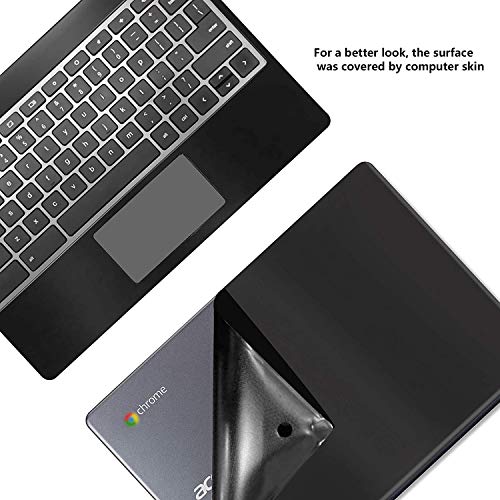 Used Well Condition Chromebook c720 Laptop with Computer Skin in A Cover 11.6-inch 2GB RAM 32GB eMMC (with USB Mouse- Touch pad Can't Work)- Celeron 2955U - Chrome OS