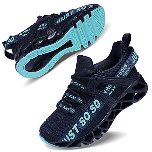 COKAFIL Boys Girls Running Shoes Tennis Lightweight Sneakers for Little Kids/Big Kids, Green, 4 Y/35 EU