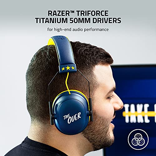 Razer BlackShark V2 X Gaming Headset: 7.1 Surround Sound - 50mm Drivers - Memory Foam Cushion - for PC, PS4, PS5, Switch, Xbox One, Xbox Series X|S, Mobile - 3.5mm Audio Jack - Black