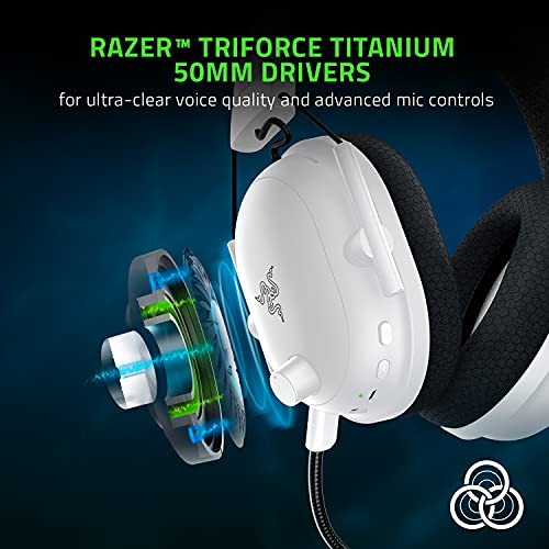 Razer BlackShark V2 X Gaming Headset: 7.1 Surround Sound - 50mm Drivers - Memory Foam Cushion - for PC, PS4, PS5, Switch, Xbox One, Xbox Series X|S, Mobile - 3.5mm Audio Jack - Black