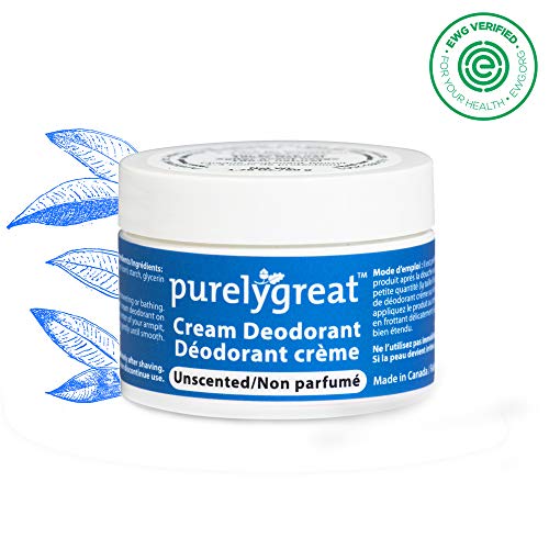 Purelygreat Women’s Natural Deodorant | Aluminum Free Deodorizer | Long Lasting Deodorant Cream | EWG Verified, Vegan, Cruelty-Free, No Aluminum, No Parabens, BPA Free | Essential Oils (Citrus)