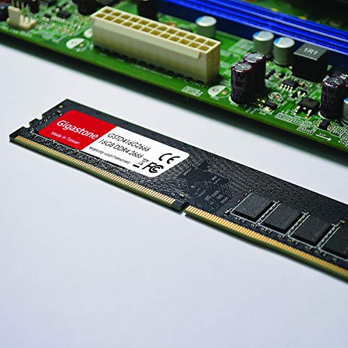 Gigastone DDR3 16GB (8GBx2) 1600MHz PC3-12800 CL11 1.5V UDIMM 240 Pin Unbuffered Non ECC for PC Computer Desktop Memory Module Ram Upgrade Kit