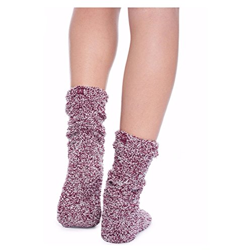 Barefoot Dreams THE COZYCHIC HEATHERED WOMEN'S SOCKS (GRAPHITE/WHITE),One Size,B614