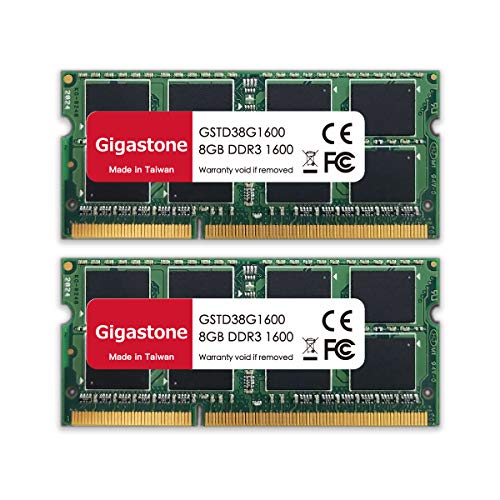 Gigastone DDR3 16GB (8GBx2) 1600MHz PC3-12800 CL11 1.5V UDIMM 240 Pin Unbuffered Non ECC for PC Computer Desktop Memory Module Ram Upgrade Kit