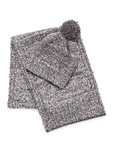 Barefoot Dreams CozyChic Pom Pom Beanie & Scarf Set for Women and Girls