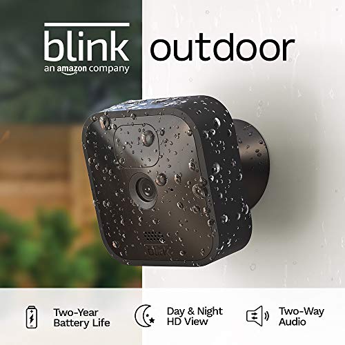 Blink Outdoor - wireless, weather-resistant HD security camera, two-year battery life, motion detection, set up in minutes – 1 camera kit