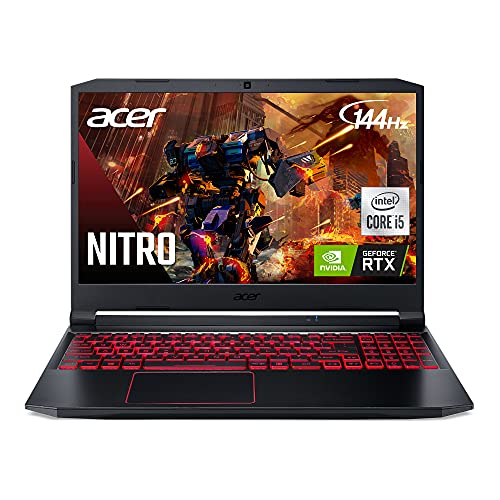 Acer Nitro 5 Gaming Laptop, 9th Gen Intel Core i5-9300H, NVIDIA GeForce GTX 1650, 15.6" Full HD IPS Display, 8GB DDR4, 256GB NVMe SSD, Wi-Fi 6, Backlit Keyboard, Alexa Built-in, AN515-54-5812