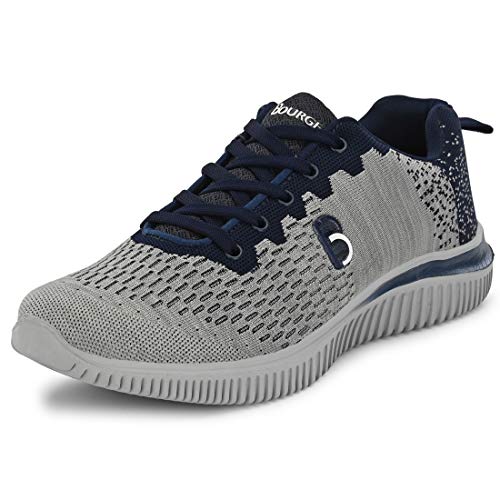 Bourge Men Loire-z1 Grey and Blue Running Shoes-8 UK/India (42 EU) (Loire-1-Grey-08)