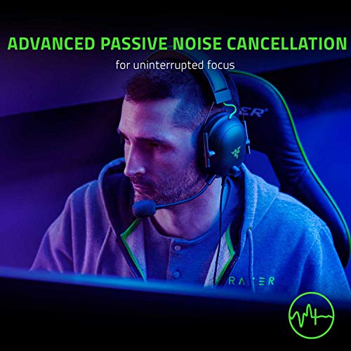 Razer BlackShark V2 X Gaming Headset: 7.1 Surround Sound - 50mm Drivers - Memory Foam Cushion - for PC, PS4, PS5, Switch, Xbox One, Xbox Series X|S, Mobile - 3.5mm Audio Jack - Black